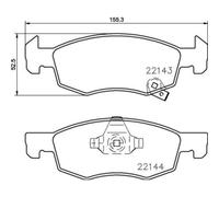 BREMBO Juego Pastillas de Freno de Disco Delant. Apto para Opel Corsa E 1.0