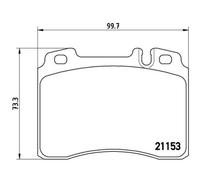 BREMBO Juego Pastillas de Freno de Disco Delant. para Mercedes-Benz Sl 320 300