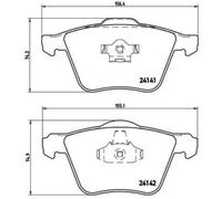 Pastillas de freno P 86 018 BREMBO para VOLVO XC90 I XC90 I VAN