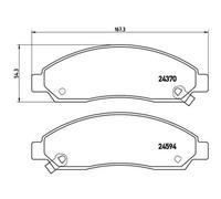 BREMBO Juego Pastillas de Freno de Disco para Isuzu D-Max I 2.5 Ditd 4x4 3.0