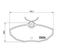 BREMBO Juego Pastillas de Freno de Disco para JAGUAR S-TYPE 3.0 V6 2.7D XJ