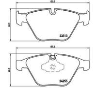 BREMBO Juego Pastillas de Freno Disco Delant. para BMW 3er Touring 320d 318i X1