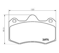 BREMBO Juego Pastillas de Freno Disco Delant. para Seat Ibiza IV Coupé Deportivo