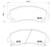 Pastillas de freno P 34 007 BREMBO para ISUZU MAXUS