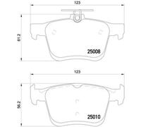 BREMBO Juego Pastillas de Freno Disco Trasero para VW T-Roc 1.5 TSI 1.0 Golf VII