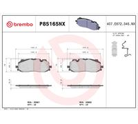 BREMBO Juego Pastillas de Freno para Audi A4 Avant 8W5 8WD B9 Q5 Fyb Fyg