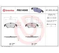 BREMBO Juego Pastillas de Freno para Audi A6 Avant 4G5 C7 4GD Q5 8RB 8R