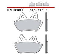 BREMBO KIT PASTIGLIE FRENO POSTERIORE HARLEY D. FXSTB SOFTAIL NIGHT TRAIN 1584 0