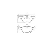 BREMBO P 06 022 Juego de pastillas de freno