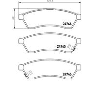 Pastillas de freno P 10 060 BREMBO para CHEVROLET EPICA
