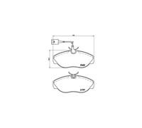 BREMBO P 23 083 Pastillas de freno delantero para Ducato Boxer JUMPER