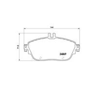 BREMBO P 50 093 Pastillas de freno trasero para CLA A B GLA Q30 QX30