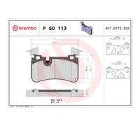 Pastillas de freno P 50 113 BREMBO para MERCEDES-BENZ SL SLK CLS CLK CLASE E