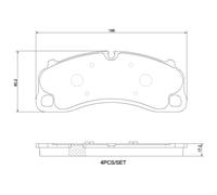 BREMBO P 65 048 Juego de pastillas de freno