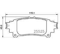 BREMBO P 83 153 Juego de pastillas de freno