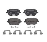 BREMBO Juego de 4 pastillas de freno para VOLKSWAGEN: Polo & SKODA: Roomster, Fabia & SEAT: Ibiza (Ref: P 85 057X)