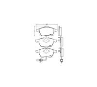 BREMBO Juego de 4 pastillas de freno para VOLKSWAGEN: Sharan & FORD: Galaxy & SEAT: Alhambra (Ref: P 85 060)