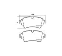 Pastillas de freno P 85 154 BREMBO para AUDI VW