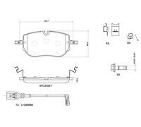 BREMBO P 85 192 Juego de pastillas de freno