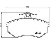 Brembo P 99 026 Pastillas De Frenos