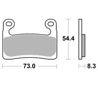 Brembo Pastilla de freno altas prestaciones SR Delantero, 07GR90SR, ECE R90