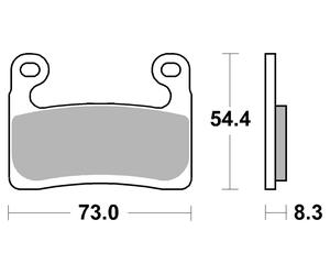 Brembo Pastilla de freno altas prestaciones SR Delantero, 07GR90SR, ECE R90