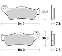 Brembo Juego de pastillas de freno delantero 07BB04SA