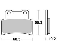 Brembo S.p.A. Pastillas de freno de carretera metal sinterizado - 07GR77SA