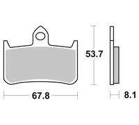 Brembo Pastillas de freno Brembo sinterizadas METAL SINTE.,ABE,07HO28SA