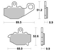 Brembo Pastillas de freno Brembo sinterizadas METAL SINTE.,ABE,07KA16SP