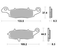 Brembo Pastillas de Freno Moto Ref. 07KA18SA | Compuesto SA | Frenada Constante en Frio y Caliente | Recambio Original |