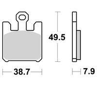 Brembo Kit pastillas de freno delantero para Kawasaki ZX-6R 636 Ninja 03-06
