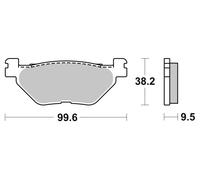 Pastillas de freno sinterizadas Yamaha FJR Brembo