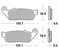 Brembo Pastillas de freno carb. org. cerám. ORGÁNICO, ABE, 07HO4108