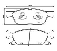 BREMBO Pastillas Freno Delant. para Ford Galaxy S-MAX Ford Ee.uu. Edge