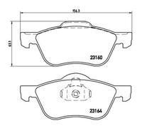 BREMBO Pastillas Freno Delant. para Nissan Primera Viajero