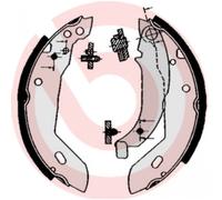 BREMBO S 61 512 Juego de zapatas de frenos trasero para 205 306 Xsara ZX 309