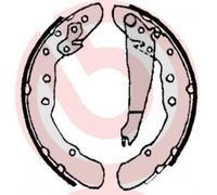 BREMBO S 85 514 Juego de zapatas de frenos trasero para 100 Caddy Passat 80 Golf