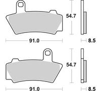 Brembo S.p.A. Pastillas de freno sinterizadas - 07BB41SP