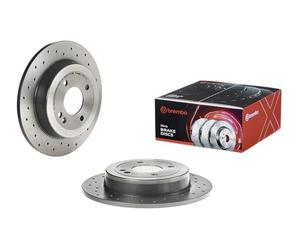 Brembo Xtra 08.C172.1X - Disco de freno perforado trasero, juego de 2