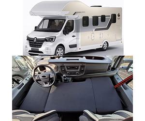 BREMER SITZBEZÜGE 4064849248890, Colchón de Espuma fría, Cubierta de Tela Industria automotriz, Cama para Cabina T56 Negro