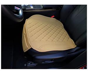 BREMER SITZBEZÜGE Asiento de Piel sintética Color Caramelo Beige con Costuras Beige Apto para Jaguar E-Pace OT405