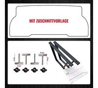 BREMER SITZBEZÜGE Consola multiflexboard Plegable con Recubrimiento de Polvo Compatible con VW Multivan T5 T6 T6.1 / T5 Accesorios/extensión de Cama T6/Altura 51 cm/2 Unidades en Negro
