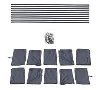 Bremer SITZBEZÜGE Cortinas a Medida, protección Solar, compatibles con VW T3 Transporter Multivan Caravelle 1979-1992 en Gris, Accesorios para Camping, Accesorios para Autocaravana, Juego de Cortinas