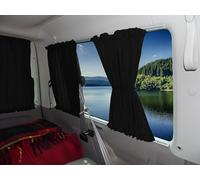 BREMER SITZBEZÜGE Cortinas a medida, protección solar, compatibles con VW T4 Multivan Caravelle 1990 - 2003, accesorio para camping y caravana, color burdeos
