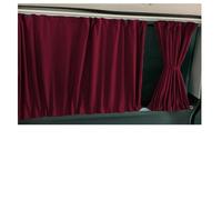 BREMER SITZBEZÜGE Cortinas a Medida, protección Solar, compatibles con VW T5 T6 T6.1, Caravelle, Distancia Larga Entre Ejes con portón Trasero, Color Rojo Vino, Accesorios para Camping, Accesorios