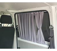 BREMER SITZBEZÜGE Cortinas a Medida, protección Solar, compatibles con VW T5 T6 T6.1 Transporter Caravelle, Distancia Entre Ejes Corta Solo para Puerta corredera y portón Trasero, Juego de 3 Ventanas