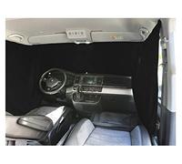 BREMER SITZBEZÜGE - Cortinas para ventanas delanteras de Volkswagen T5 (modelos a partir de 2003), estilo Práctico de Privacidad, cortina de sol, negro