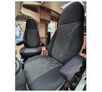 BREMER SITZBEZÜGE Fundas de Asiento compatibles con Autocaravana, Conductor y copiloto, número de Color: 821 (Negro)