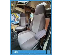 BREMER SITZBEZÜGE Fundas de Asiento compatibles con Autocaravana, para Conductor y copiloto, número de Color: 822 (Gris).